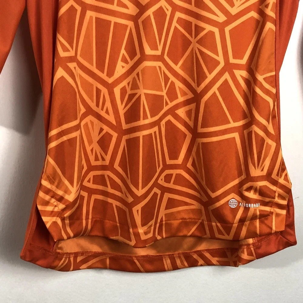 Adidas Goalkeeper Sample Tag Long Sleeve Jersey Men's Small Orange
